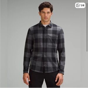 lululemon athletica socket over shirt Black and Gray Checkered size XS